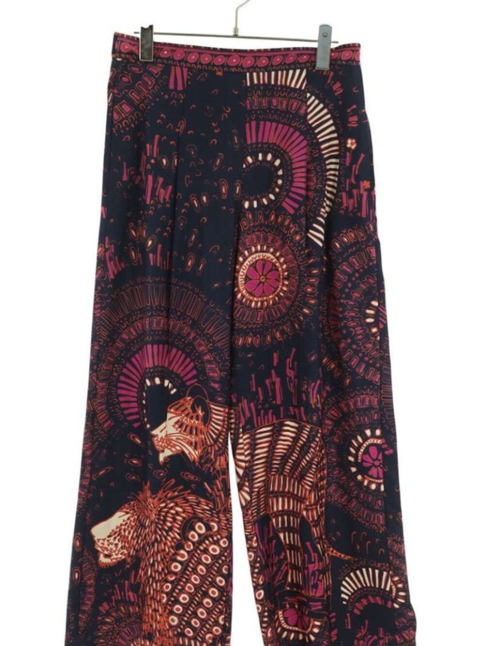 Dior All Over Print Silk Long Pants 34